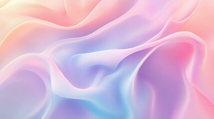 Obraz premium Abstract Pastel Waves of Soft Color and Light