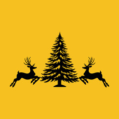 christmas tree silhouette