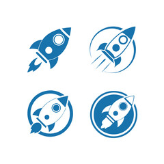 Rocket Icon Bundle Vector Designs.