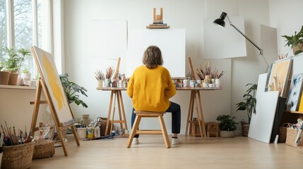 Creative Cozy Den Modern Style Art Supplies Artistic Vibe