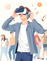 travel illustration modern using meta