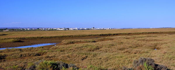 Fototapeta premium panorama santa luzia from the barril train algarve portugal