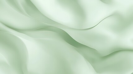 Obraz premium Abstract Green Draped Fabric Soft Waves