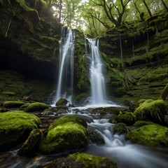 Fototapeta premium waterfall in the forest