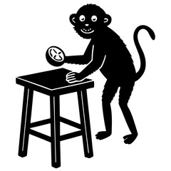 black and white bear