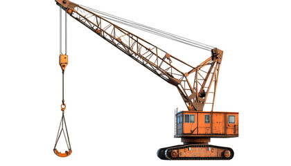 A large industrial crane used for lifting heavy materials on construction sites.