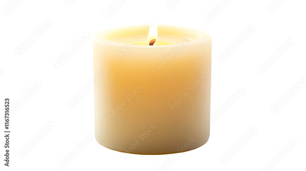 Poster a lit candle emits a warm glow, creating a calming atmosphere.