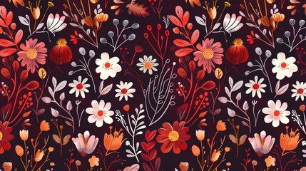 burgundy seamless pattern wallpaper