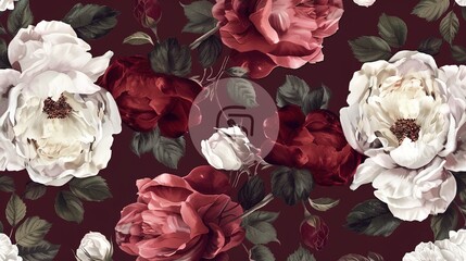 burgundy seamless pattern wallpaper
