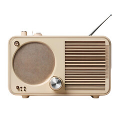 retro radio ; isolated on a transparent background