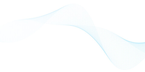 Abstract wave element for design. Digital frequency track equalizer. Stylized line art background. Vector illustration. Wave with lines created using blend tool.
