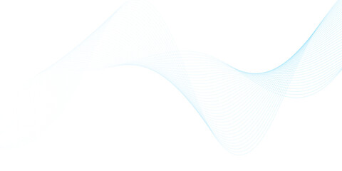 Abstract wave element for design. Digital frequency track equalizer. Stylized line art background. Vector illustration. Wave with lines created using blend tool.