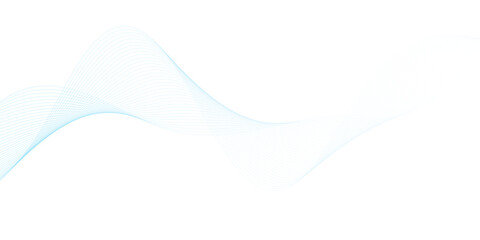 Abstract wave element for design. Digital frequency track equalizer. Stylized line art background. Vector illustration. Wave with lines created using blend tool.