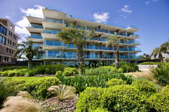 edificios, flores, plantas, verde