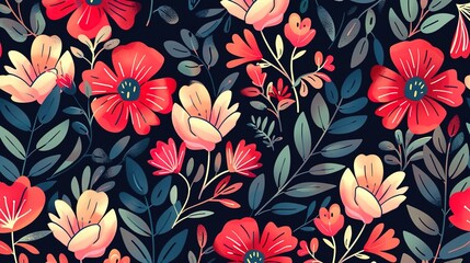 crimson seamless pattern wallpaper