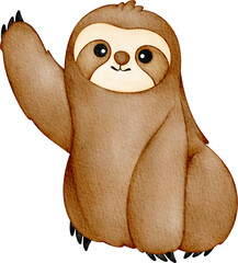 watercolor sloth © Je