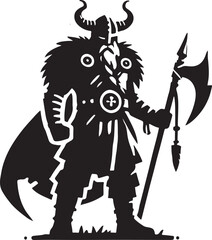 Viking Raider Vector Illustration