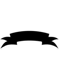 Banner ribbon clip art design on plain white transparent isolated background for card, shirt, hoodie, sweatshirt, apparel, tag, mug, icon, poster or badge