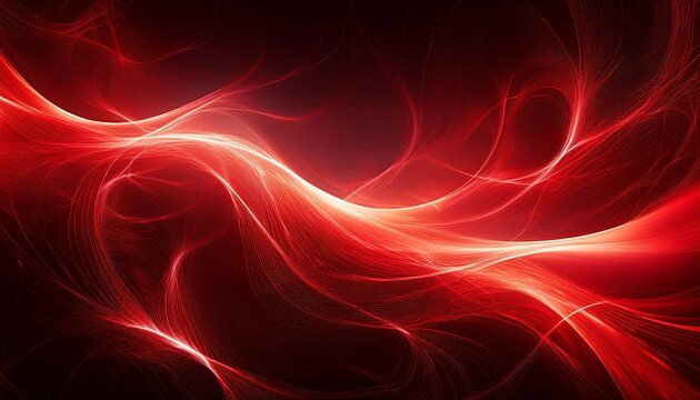 a vibrant abstract texture featuring interconnected glowing red patterns resembling energetic flow or plasma