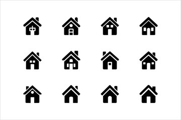 Obraz premium Home solid icons