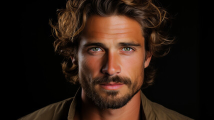 Obraz premium Close Up Portrait Of Man
