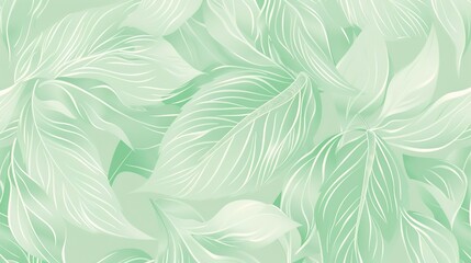 Fototapeta premium mint green seamless pattern wallpaper