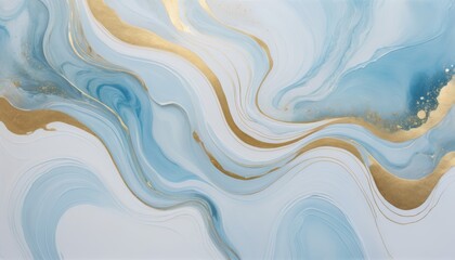 Fototapeta premium Elegant Blue and Gold Marble Texture Background