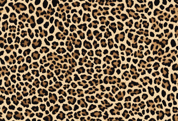 Leopard Cheetah skin seamless pattern vector Stylized Spotted Leopard Skin Background for Fashion Pr