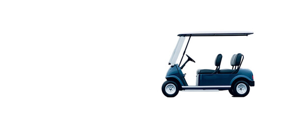 A simple illustration of a golf cart designed for leisure and transportation.