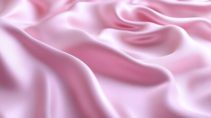 Obraz premium Soft Pink Silk Draped Fabric Background Texture
