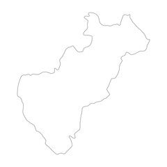 Fototapeta premium Queretaro state blank outline map