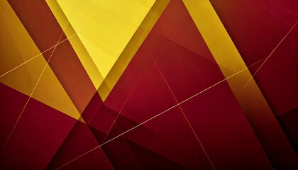 Fototapeta premium Geometric abstract design with overlapping triangles in gradient shades of maroon