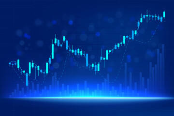 business stock market graph with growing up, online forex trading investment, cryptocurrency, coins, global investment