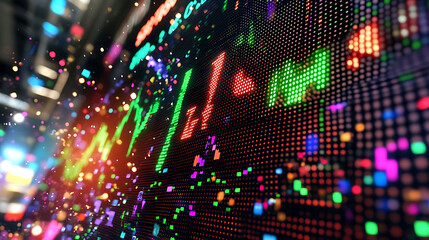 Dynamic global business trends visualization financial market data analysis modern digital environment entrepreneurial insights