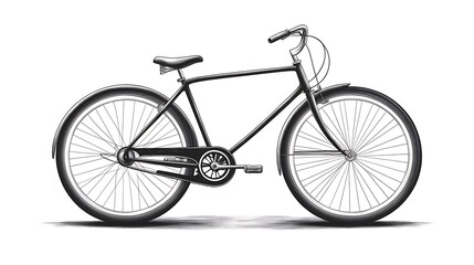 Fototapeta premium Bike riding adventure in urban setting a creative illustration