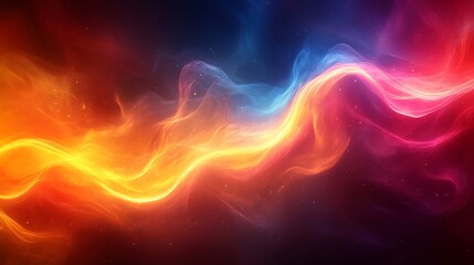 Obraz premium swirling mass of vibrant colors, primarily shades of red, orange, and blue. The colors seem to flow and intertwine, creating a dynamic and abstract pattern