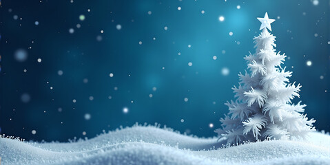 christmas background with christmas tree