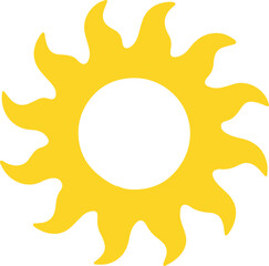 isolated Yellow sun icon symbol Vector, Yellow sun icon color symbol Silhouette, Yellow sun icon icon set, Yellow sun icon   logo,Yellow sun icon Vector illustration, Vector Graphic, EPS 10 , clip art