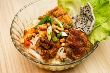 Mi Quang. Vietnamese Chicken noodle.