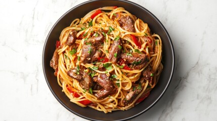 Delicious Beef and Spaghetti Dinner