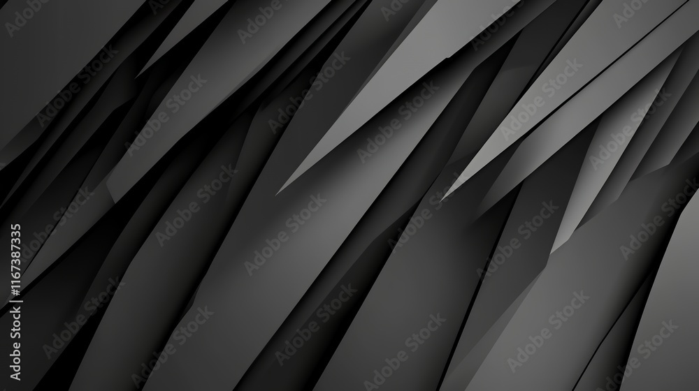 Poster abstract black geometric diagonal lines pattern