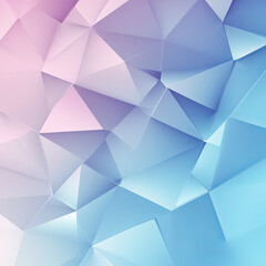 Obraz premium Abstract Pastel Low Poly Background Blue, Pink, and Purple Geometric Pattern