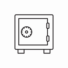 safe secure money protection icon vector sign
