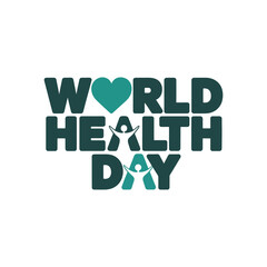 Hand-drawn workd health day concept