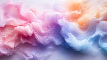 Fototapeta premium Abstract Pastel Swirls of Color Fluid Art