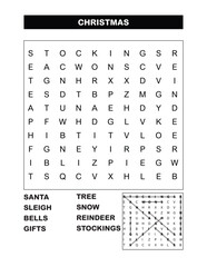 word search Christmas