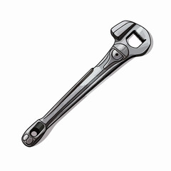Obraz premium Professional wrench vector illustration for engineering project usage