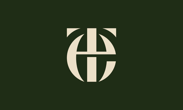 et or te monogram logo design
