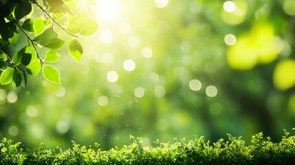 Fototapeta premium Bright Scenic Agriculture with Natural Sunlight