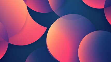 Abstract Background With Overlapping Pink Purple Circles